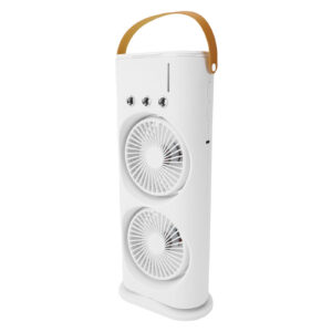 پنکه رومیزی مدل دو فن LED دار