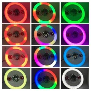 لامپ رقص شهوشمند اسپیکردار مدل SMILE DISCO MUSIC LIGHT OT-2