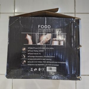 خردکن 5 لیتر دو کاسه شیشه و فلزی کوکینگ