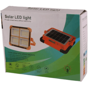 پاوربانک خورشیدی و پروژکتور سیار شارژی Solar LED Light ظرفیت 12000 میلی آمپر
