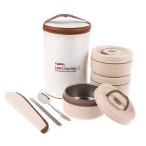 لانچ باکس سه تکه کیف دار